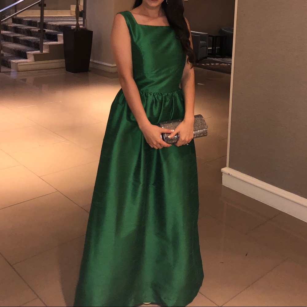 Beautiful emerald green dress
